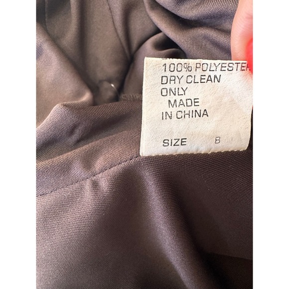 Tadashi Collection Brown Evening‎ Gown Maxi Dress Pleated Rhinestone Formal - Picture 8 of 14